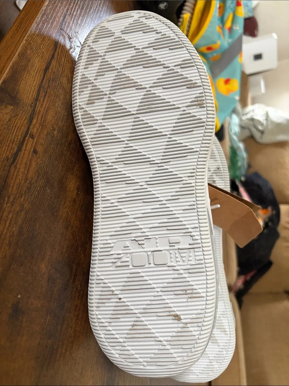 Nike Women’s White and Light Gray Air Zoom Training Shoes